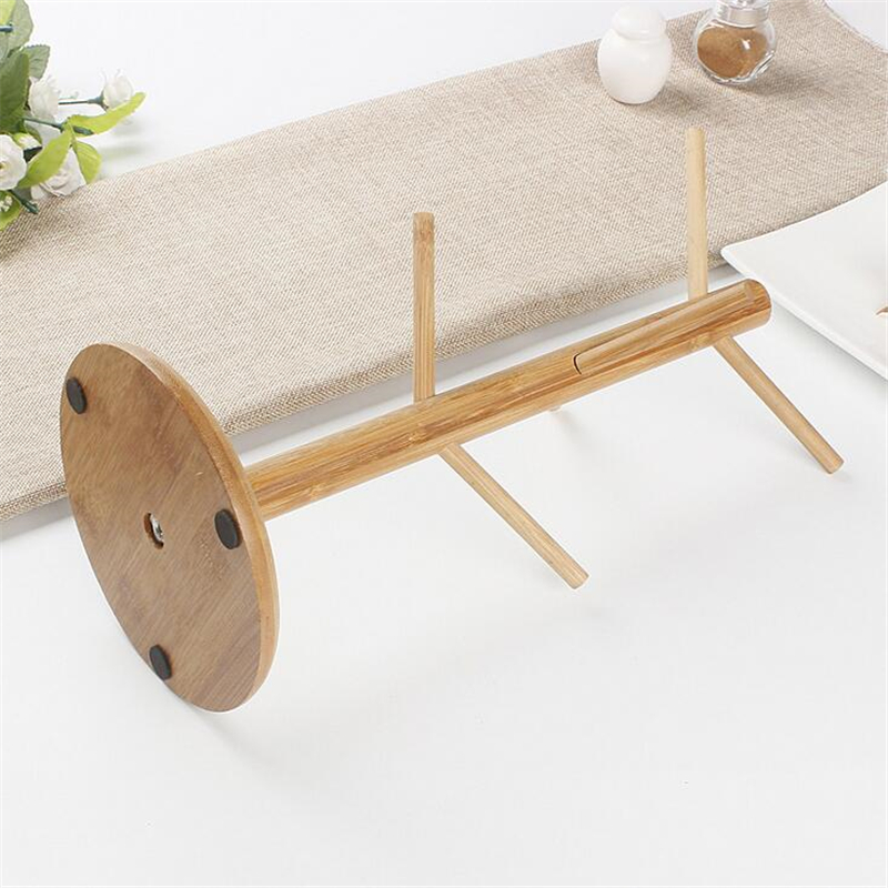 Wooden Cup Holder 6-Hook Rack Wooden Cup Holder 6-Hook Rack