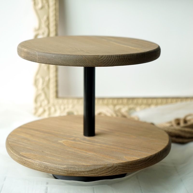 Wooden Cupcake Stand 2-Tier Stand Wooden Cupcake Stand 2-Tier Stand