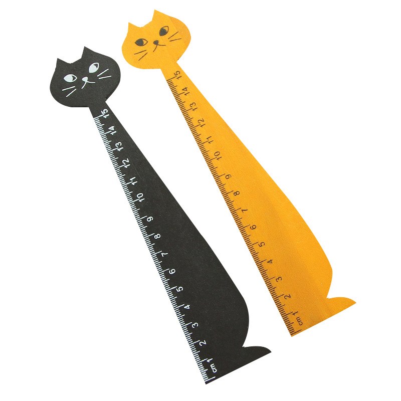Wooden Cute Cat Ruler for School Wooden Cute Cat Ruler for School