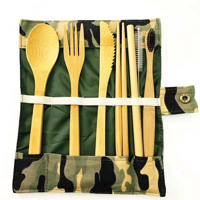 Wooden Cutlery Set Bamboo Tableware Wooden Cutlery Set Bamboo Tableware