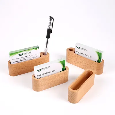 Wooden Desk Business Card Holder Wooden Desk Business Card Holder