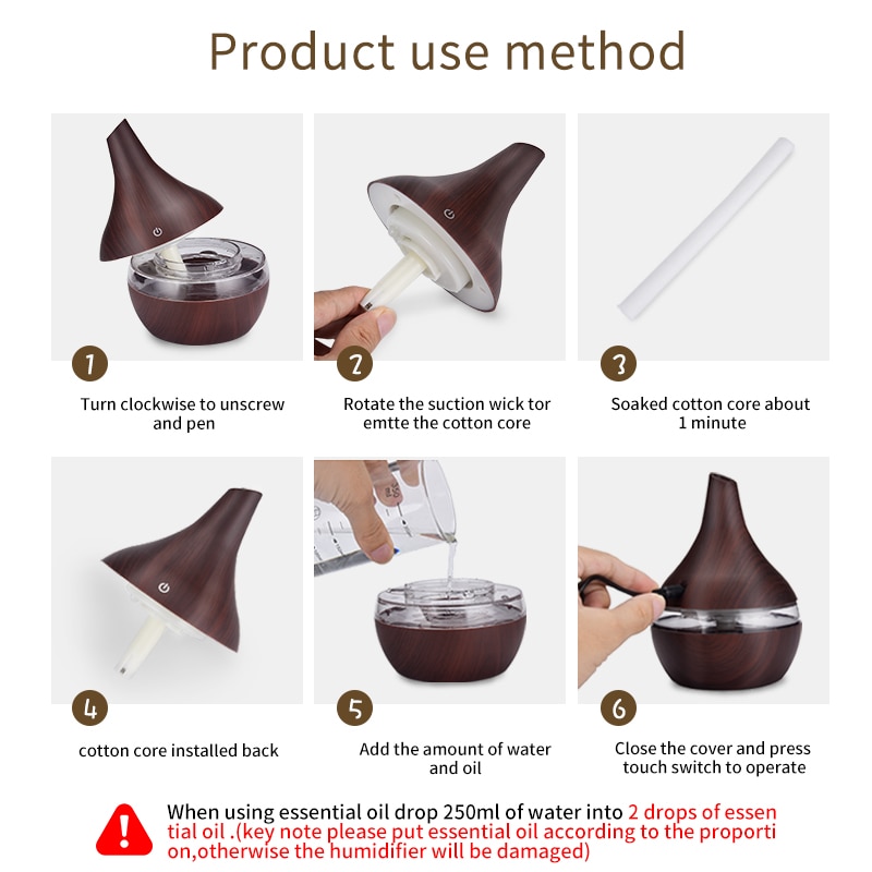 Wooden Diffuser Ultrasonic Humidifier Wooden Diffuser Ultrasonic Humidifier
