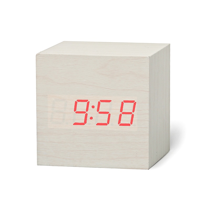 Wooden Digital Clock LED Alarm Wooden Digital Clock LED Alarm