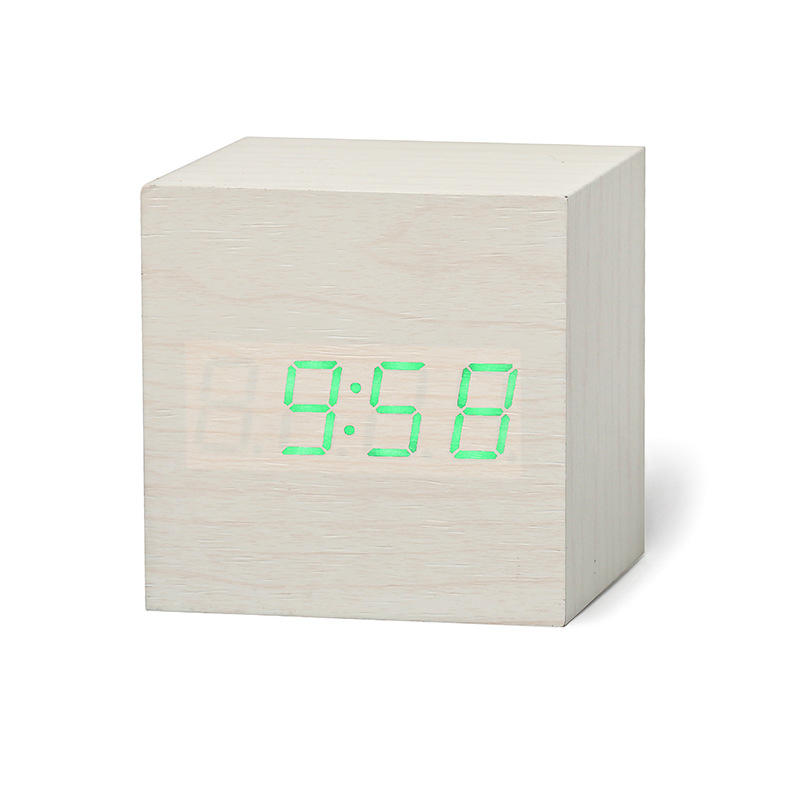 Wooden Digital Clock LED Alarm Wooden Digital Clock LED Alarm