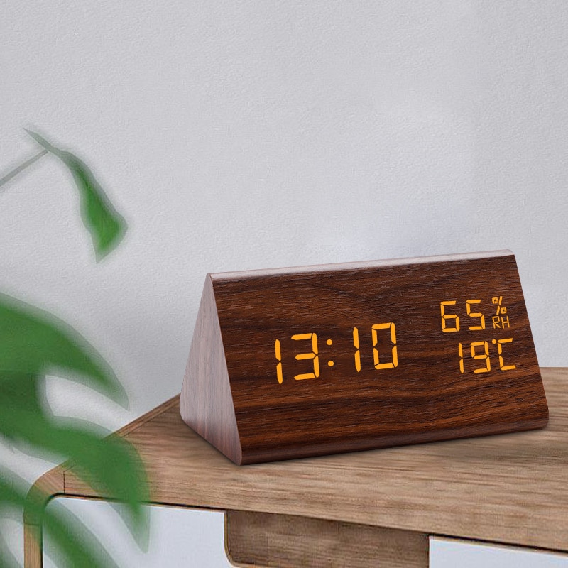 Wooden Digital LED Alarm Clock Wooden Digital LED Alarm Clock
