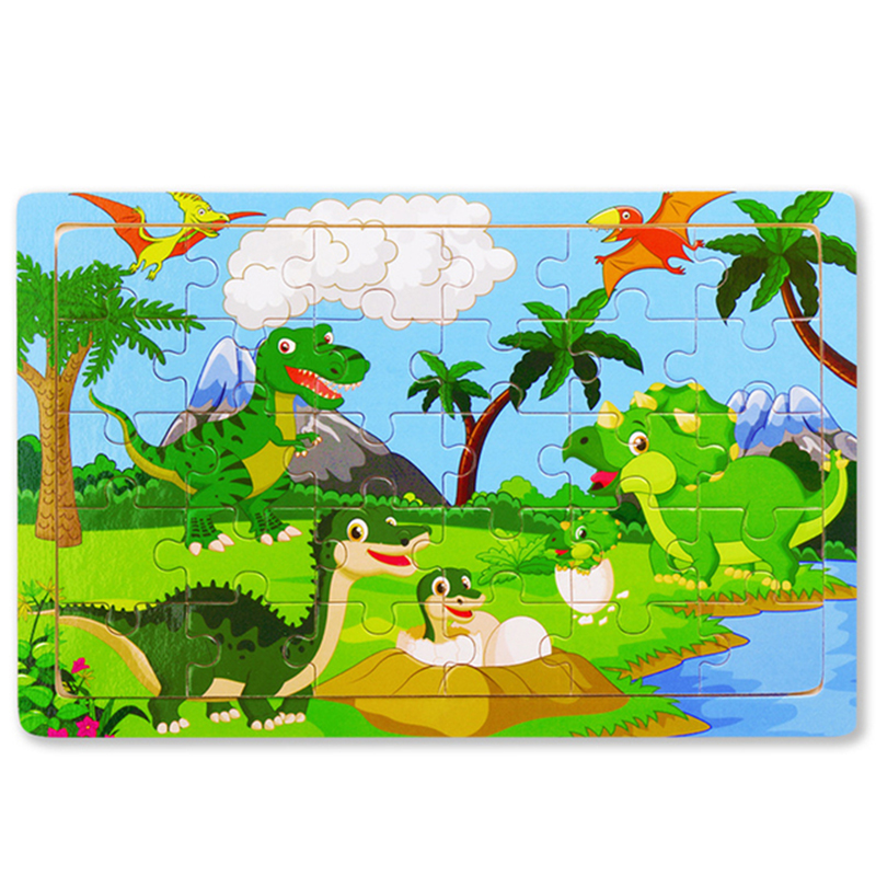 Wooden Dinosaur Jigsaw Puzzle
