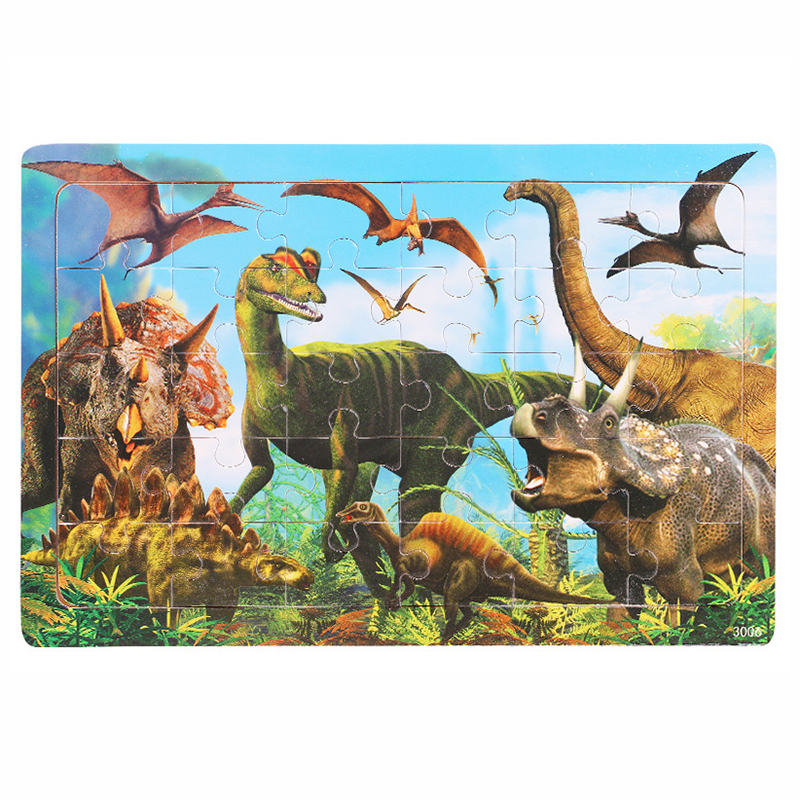 Wooden Dinosaur Jigsaw Puzzle Wooden Dinosaur Jigsaw Puzzle