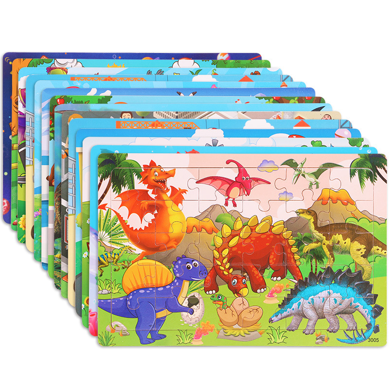 Wooden Dinosaur Jigsaw Puzzle Wooden Dinosaur Jigsaw Puzzle
