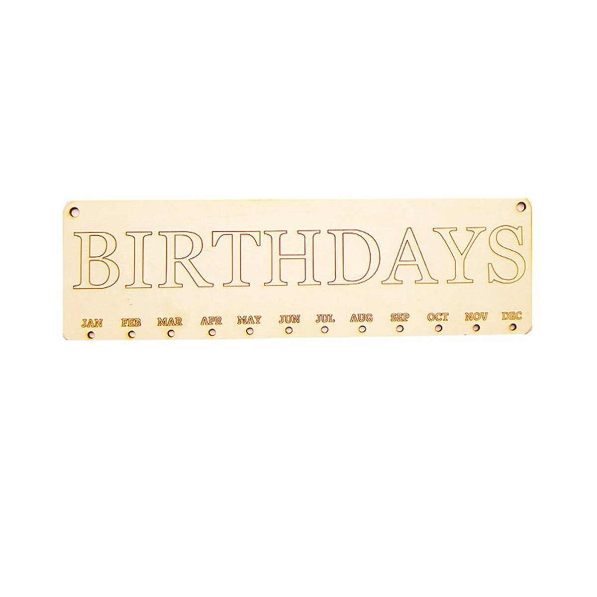 Wooden DIY Hanging Birthday Calendar Wooden DIY Hanging Birthday Calendar