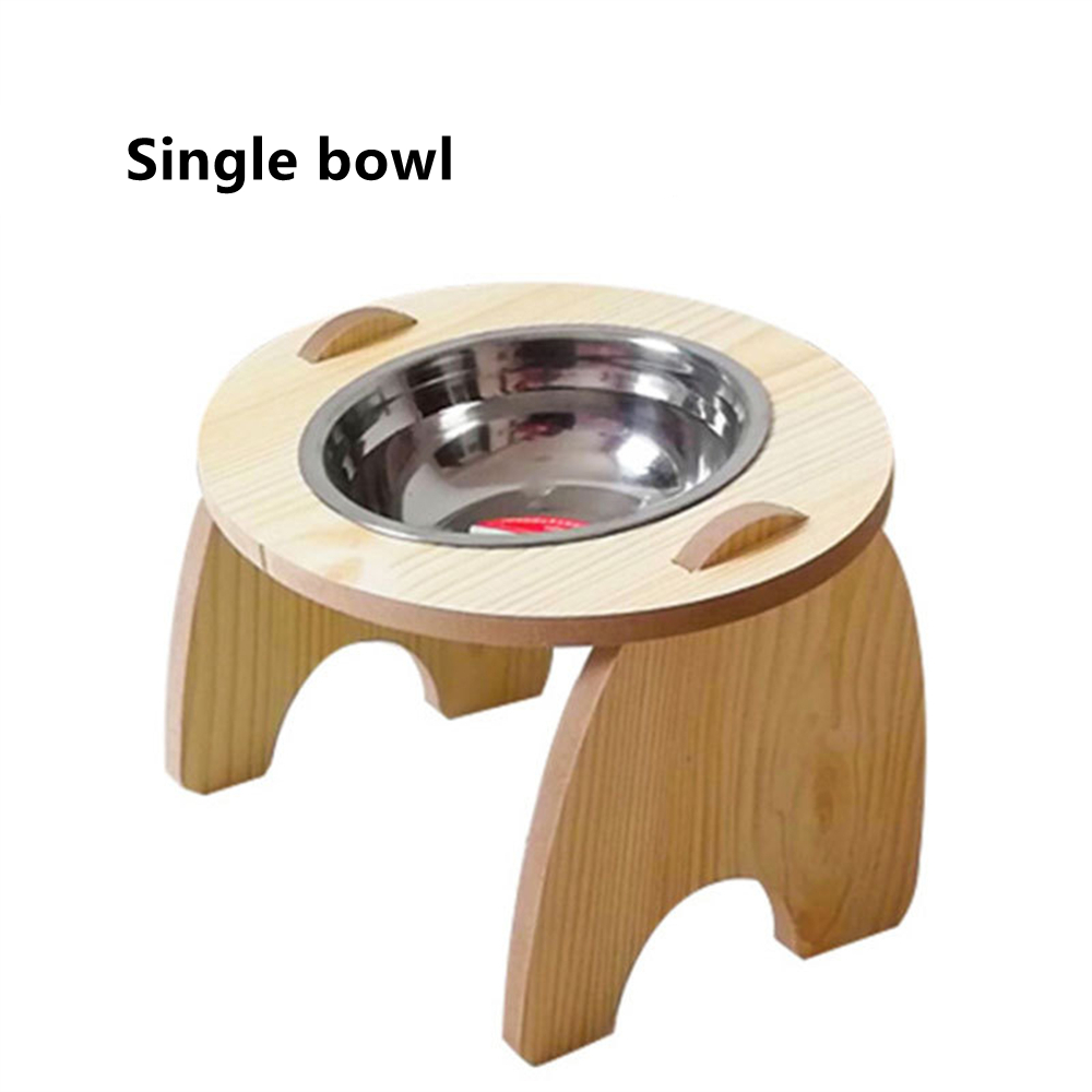 Wooden Dog Bowl Holder with Bowl Wooden Dog Bowl Holder with Bowl
