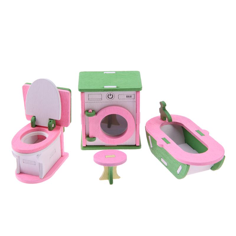 Wooden Dolls House Furniture Toys