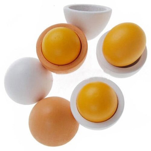 Wooden Egg Toy in Carton (6pcs)