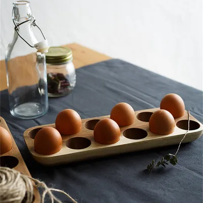 Wooden Egg Tray Reusable Dish Wooden Egg Tray Reusable Dish