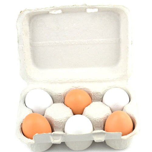 Wooden Eggs Toy with Box (6Pcs)