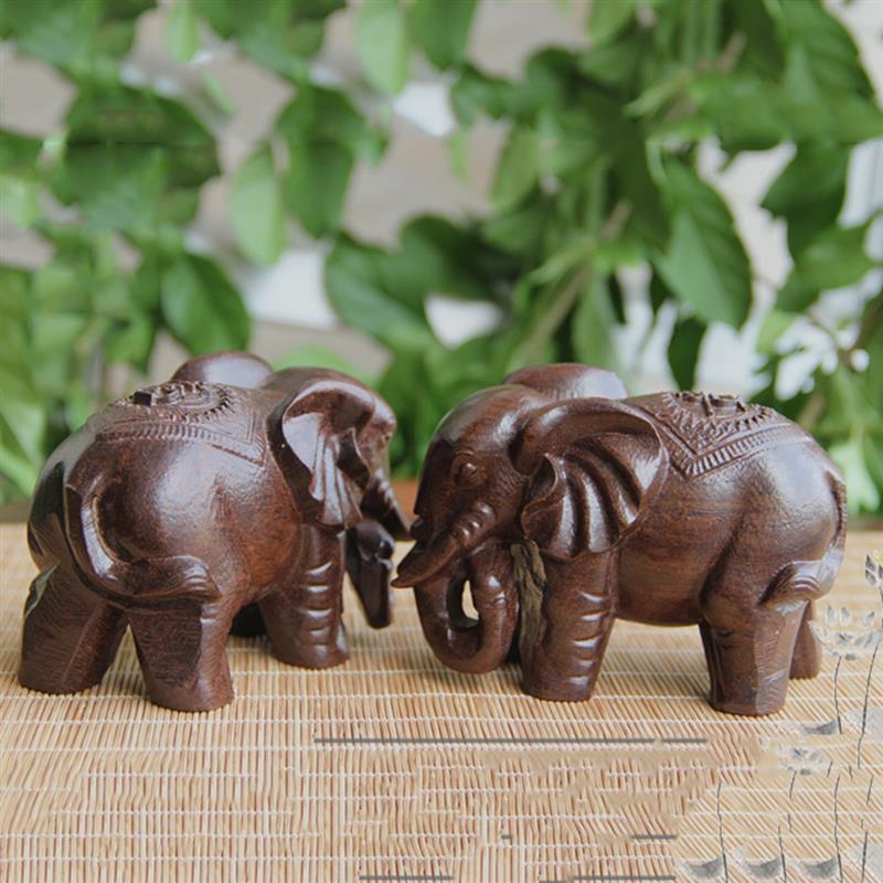 Wooden Elephant Statue Home Ornament Wooden Elephant Statue Home Ornament