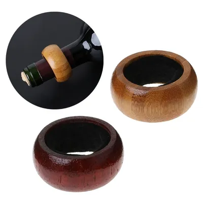 Wooden Felt Lined Wine Drip Ring Wooden Felt Lined Wine Drip Ring