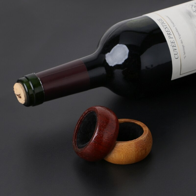 Wooden Felt Lined Wine Drip Ring Wooden Felt Lined Wine Drip Ring