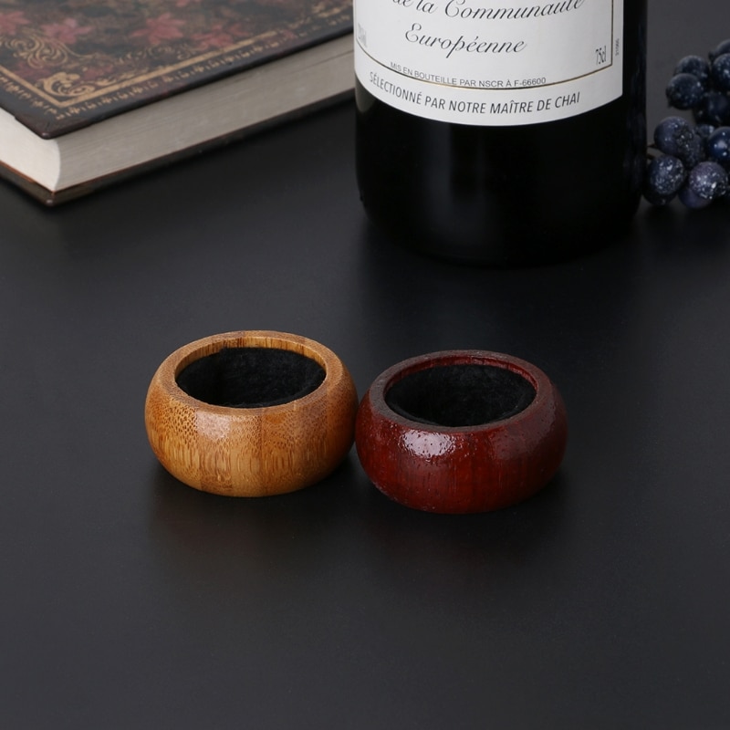 Wooden Felt Lined Wine Drip Ring Wooden Felt Lined Wine Drip Ring
