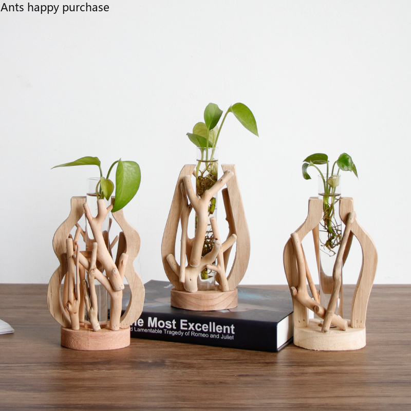 Wooden Flower Vase Flower Pot Decor Wooden Flower Vase Flower Pot Decor