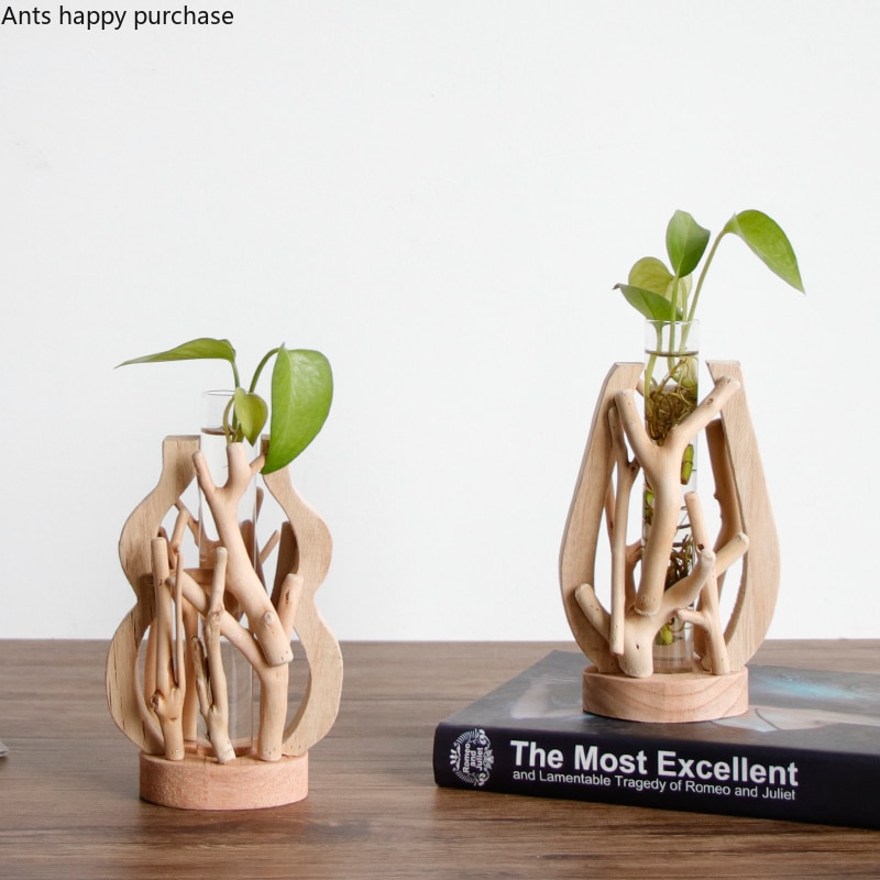 Wooden Flower Vase Flower Pot Decor Wooden Flower Vase Flower Pot Decor