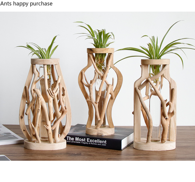 Wooden Flower Vase Flower Pot Decor Wooden Flower Vase Flower Pot Decor