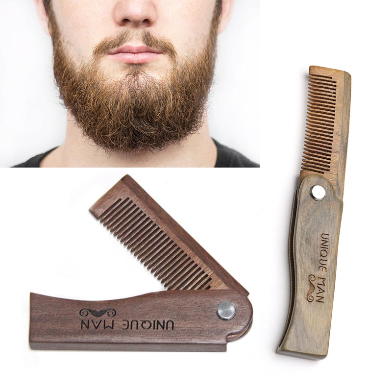 Wooden Foldable Pocket Beard Brush Wooden Foldable Pocket Beard Brush