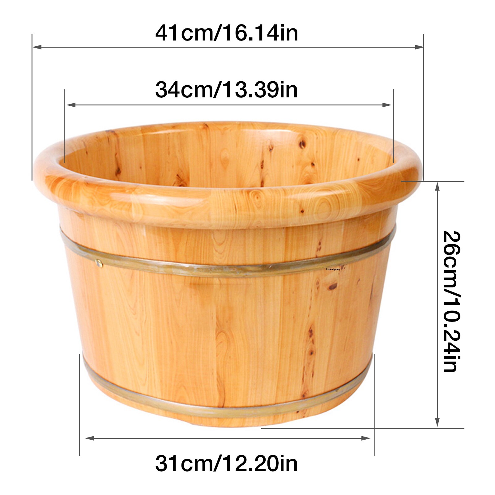 Wooden Foot Soak Bucket
