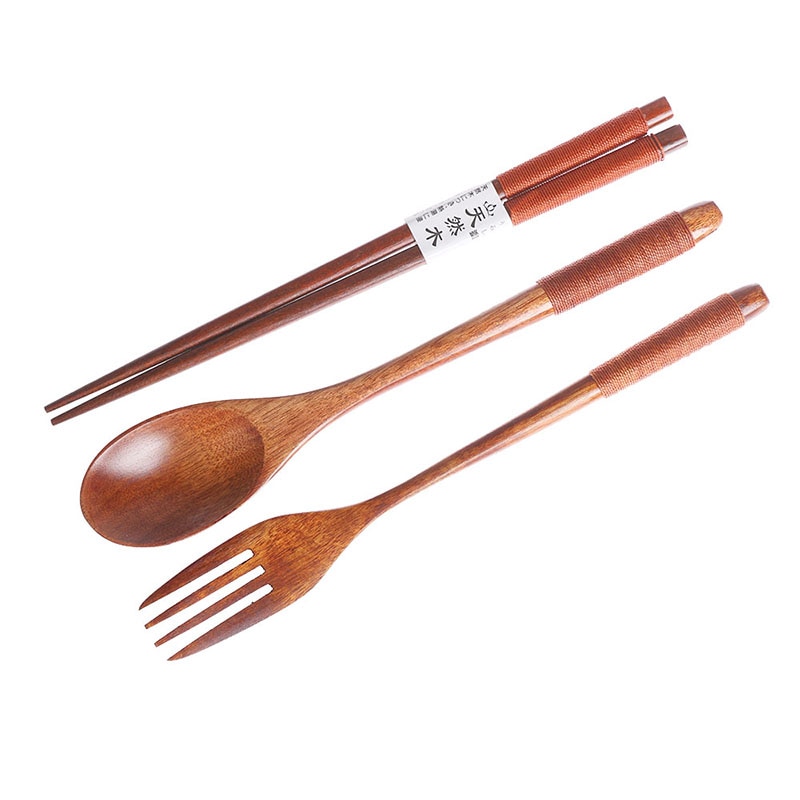 Wooden Fork and Spoon Set Wooden Fork and Spoon Set