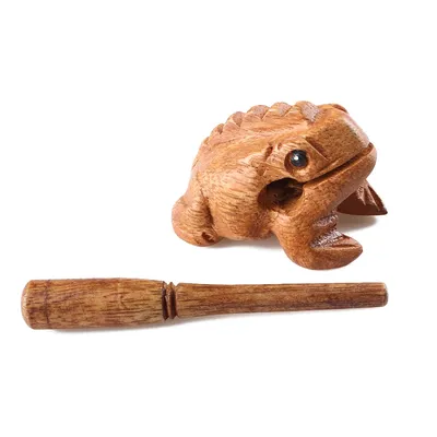 Wooden Frog Instrument with Stick Wooden Frog Instrument with Stick