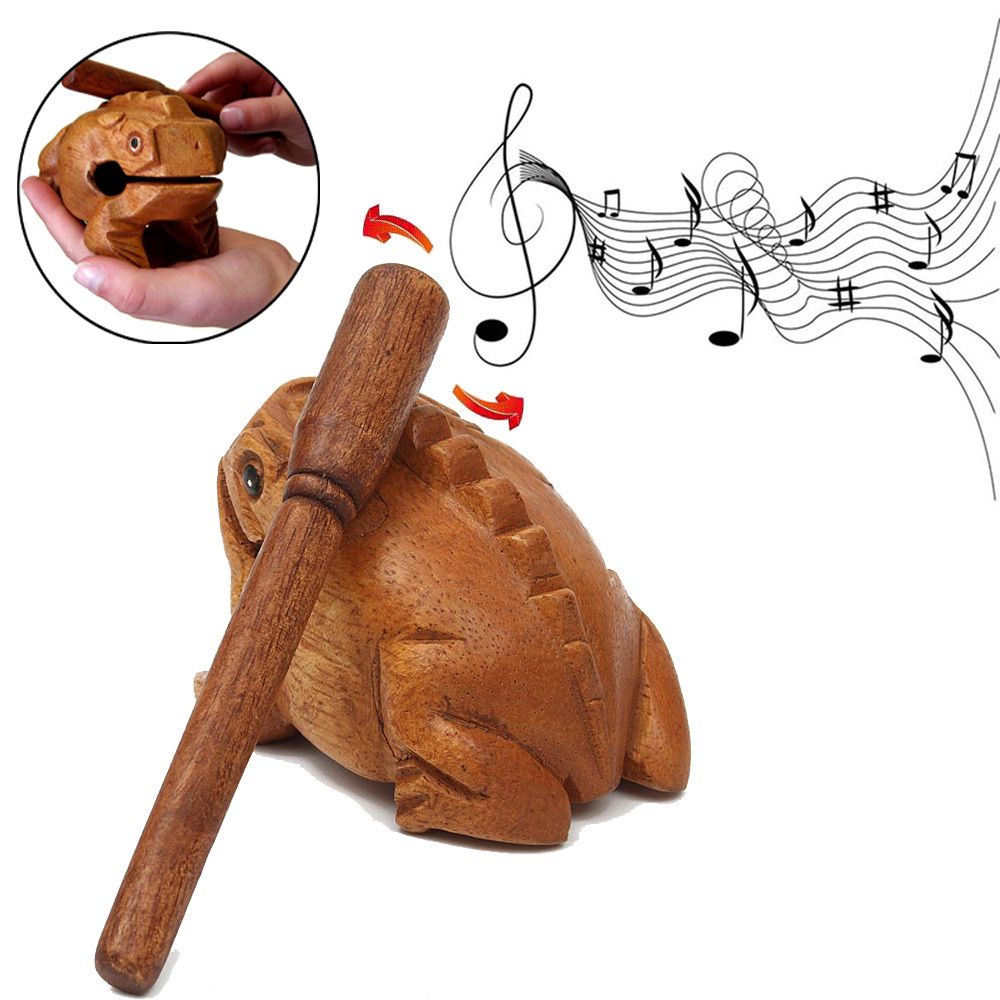Wooden Frog Instrument with Stick Wooden Frog Instrument with Stick