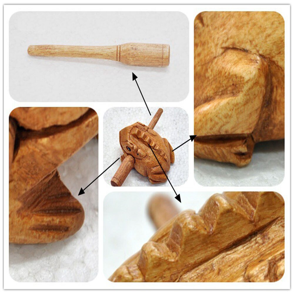 Wooden Frog Instrument with Stick Wooden Frog Instrument with Stick