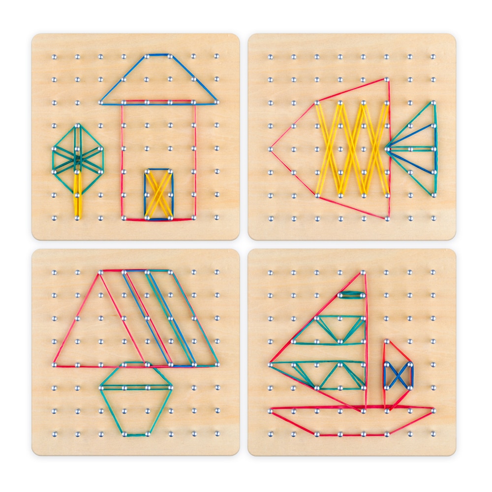 Wooden Geoboard Educational Set Wooden Geoboard Educational Set