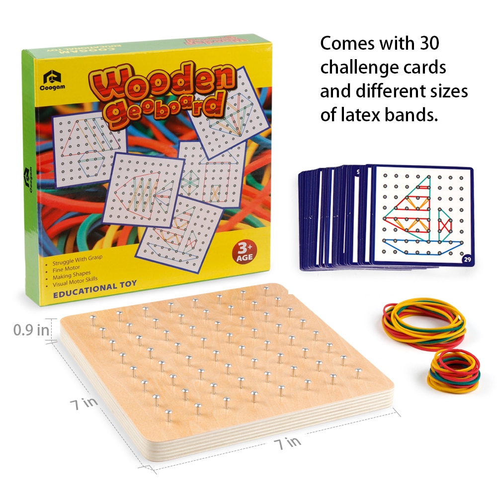 Wooden Geoboard Educational Set Wooden Geoboard Educational Set