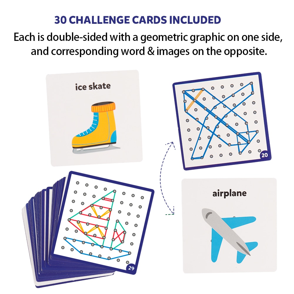 Wooden Geoboard Educational Set Wooden Geoboard Educational Set
