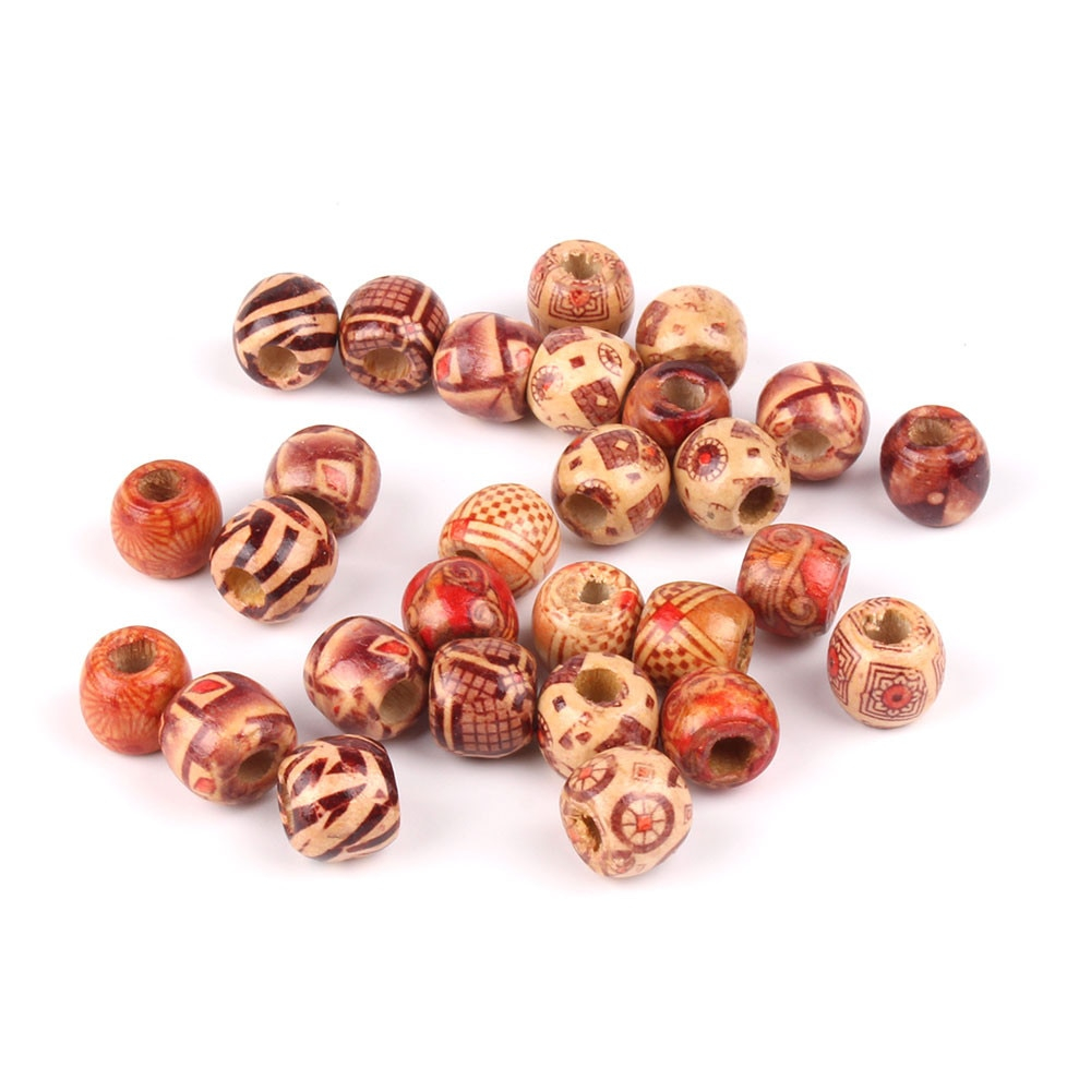 Wooden Hair Beads Accessories (30pcs) Wooden Hair Beads Accessories (30pcs)