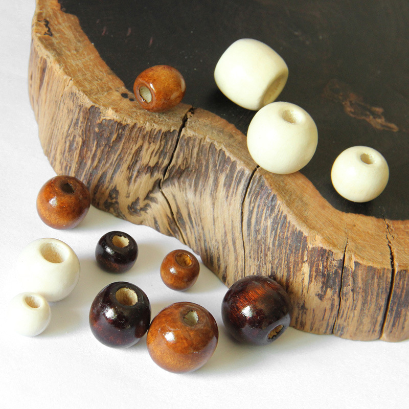 Wooden Hair Beads for Braids (50pcs) Wooden Hair Beads for Braids (50pcs)
