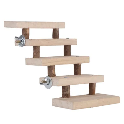 Wooden Hamster Ladder with Accessories