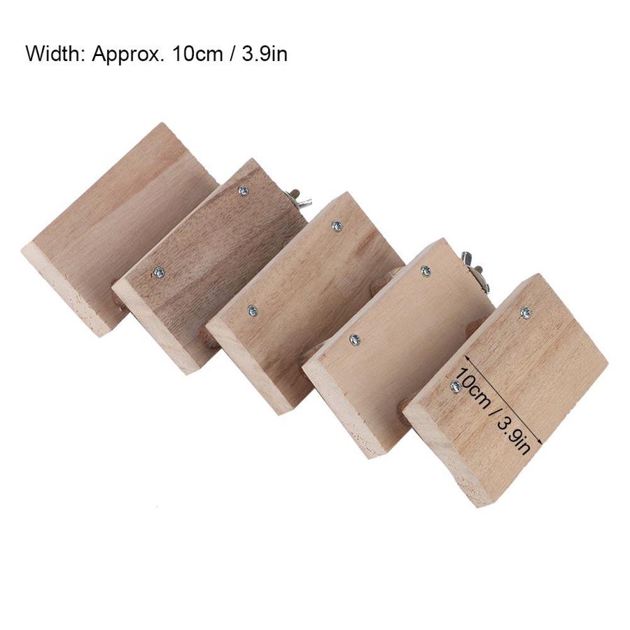 Wooden Hamster Ladder with Accessories