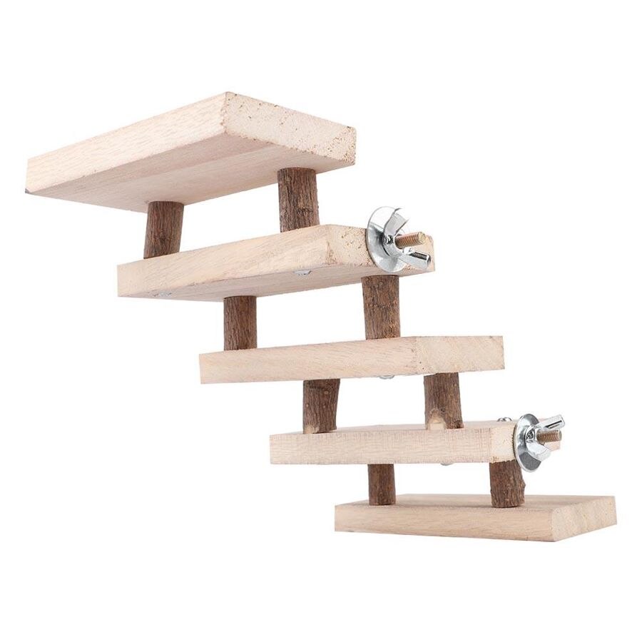Wooden Hamster Ladder with Accessories