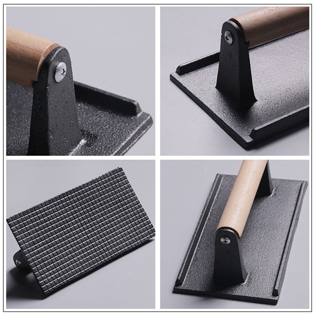 Wooden Handle Cast Iron Press