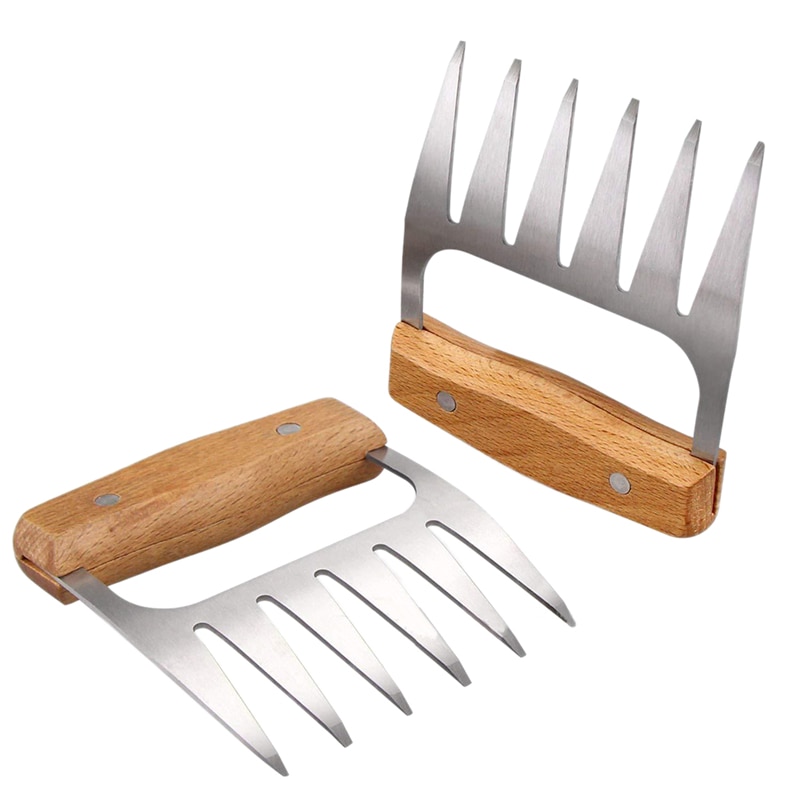 Wooden Handle Claw Meat Shredder