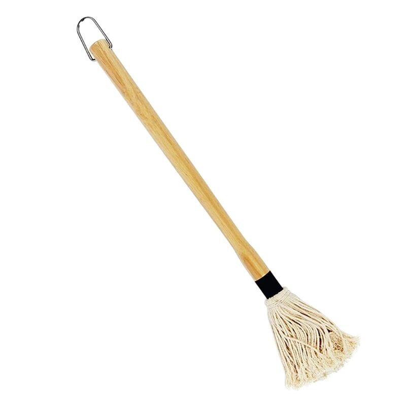 Wooden Handle Cotton BBQ Mop Brush
