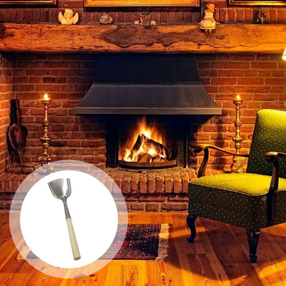 Wooden Handle Fireplace Shovel