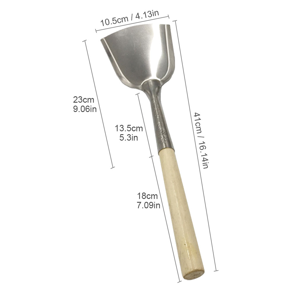 Wooden Handle Fireplace Shovel