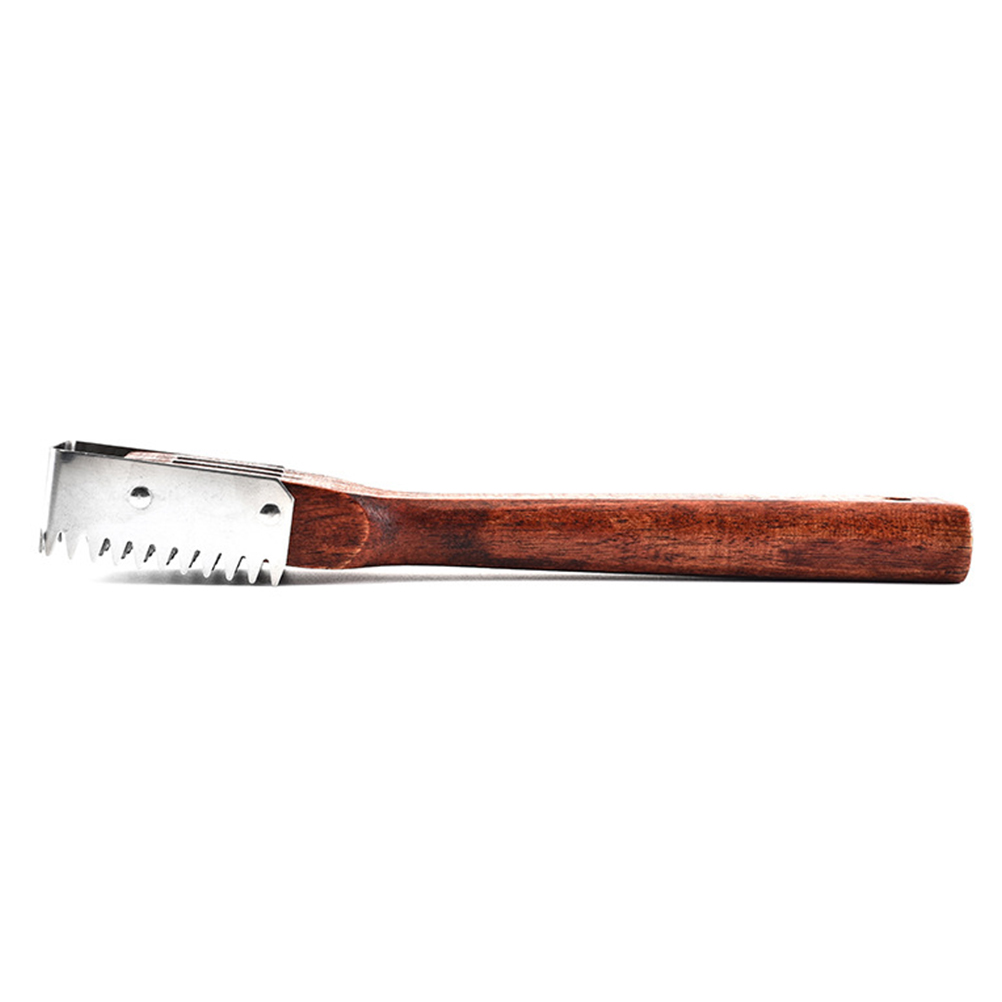 Wooden Handle Fish Scale Scraper