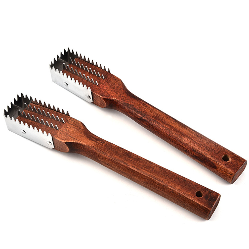 Wooden Handle Fish Scale Scraper