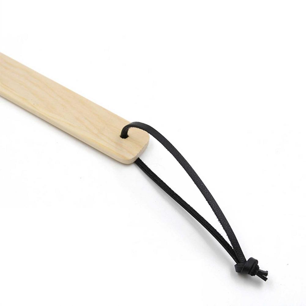 Wooden Handle Leather Flyswatter