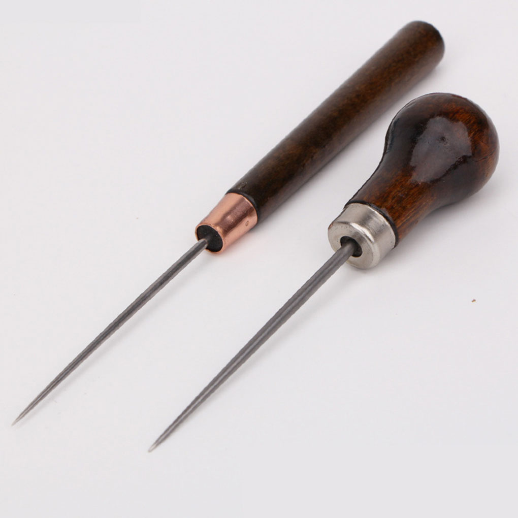 Wooden Handle Leather Sewing Awl (2 pcs) Wooden Handle Leather Sewing Awl (2 pcs)