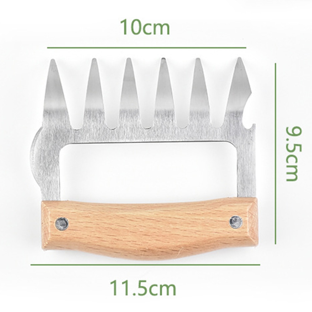 Wooden Handle Meat Shredder Paw