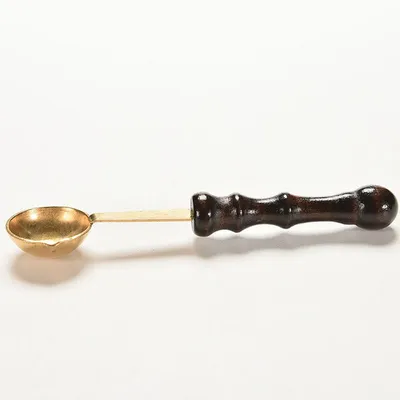 Wooden Handle Sealing Wax Melting Spoon Wooden Handle Sealing Wax Melting Spoon